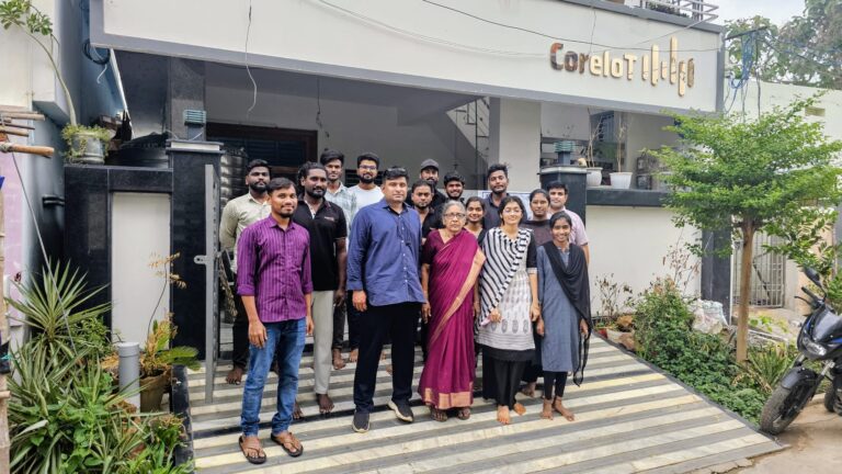 The CoreIoT team outside the company premises
